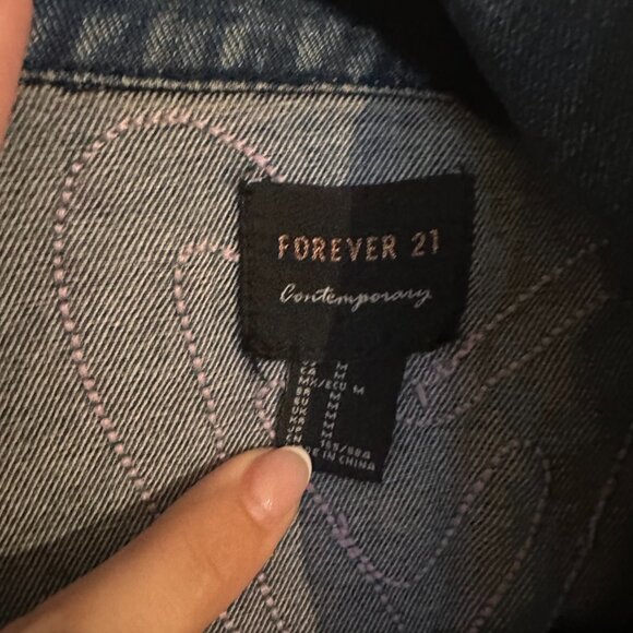 Hand embroidered denim duster - Picture 2 of 3